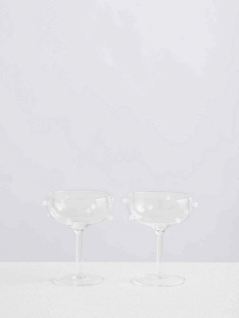 Maison_Balzac_2_Glass_Champagne_Coupes_Clear_Opaque_White_Set