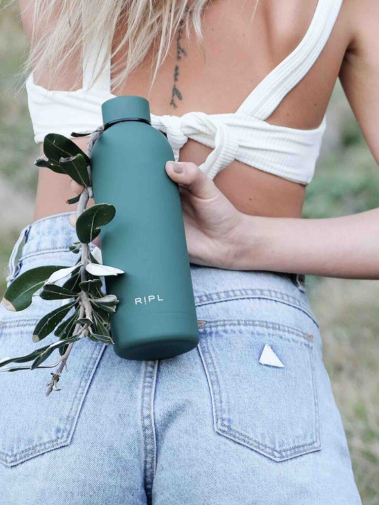 Ripl_Bottles_Forest_Green_Reusable_Bottle_Eco_Insulated_Recyclable_Stainless_Steel